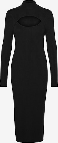 VERO MODA Knitted dress 'YASMIN' in Black: front