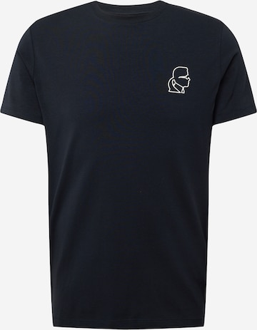 T-Shirt Karl Lagerfeld en bleu : devant