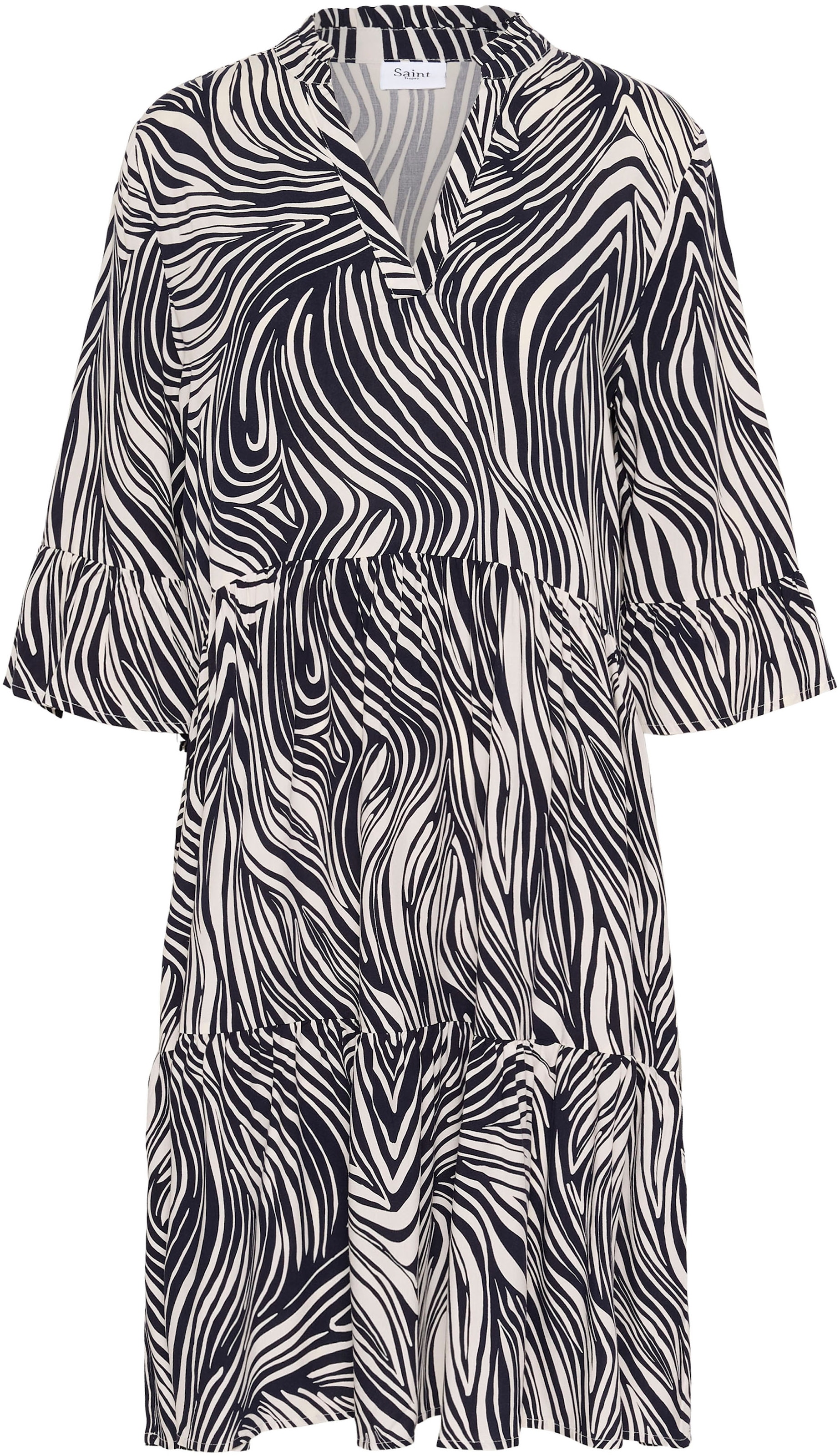 SAINT TROPEZ Kjole &#x27;Eda&#x27; i sort: forside