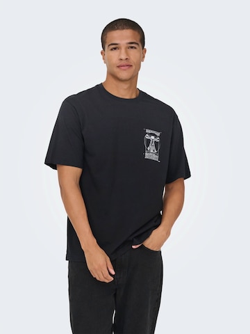 Only & Sons Tričko 'ONSMONALISA' - Čierna: predná strana