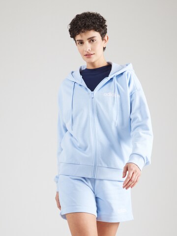 ADIDAS SPORTSWEAR Sports sweat jacket 'Essentials' in Blue: front