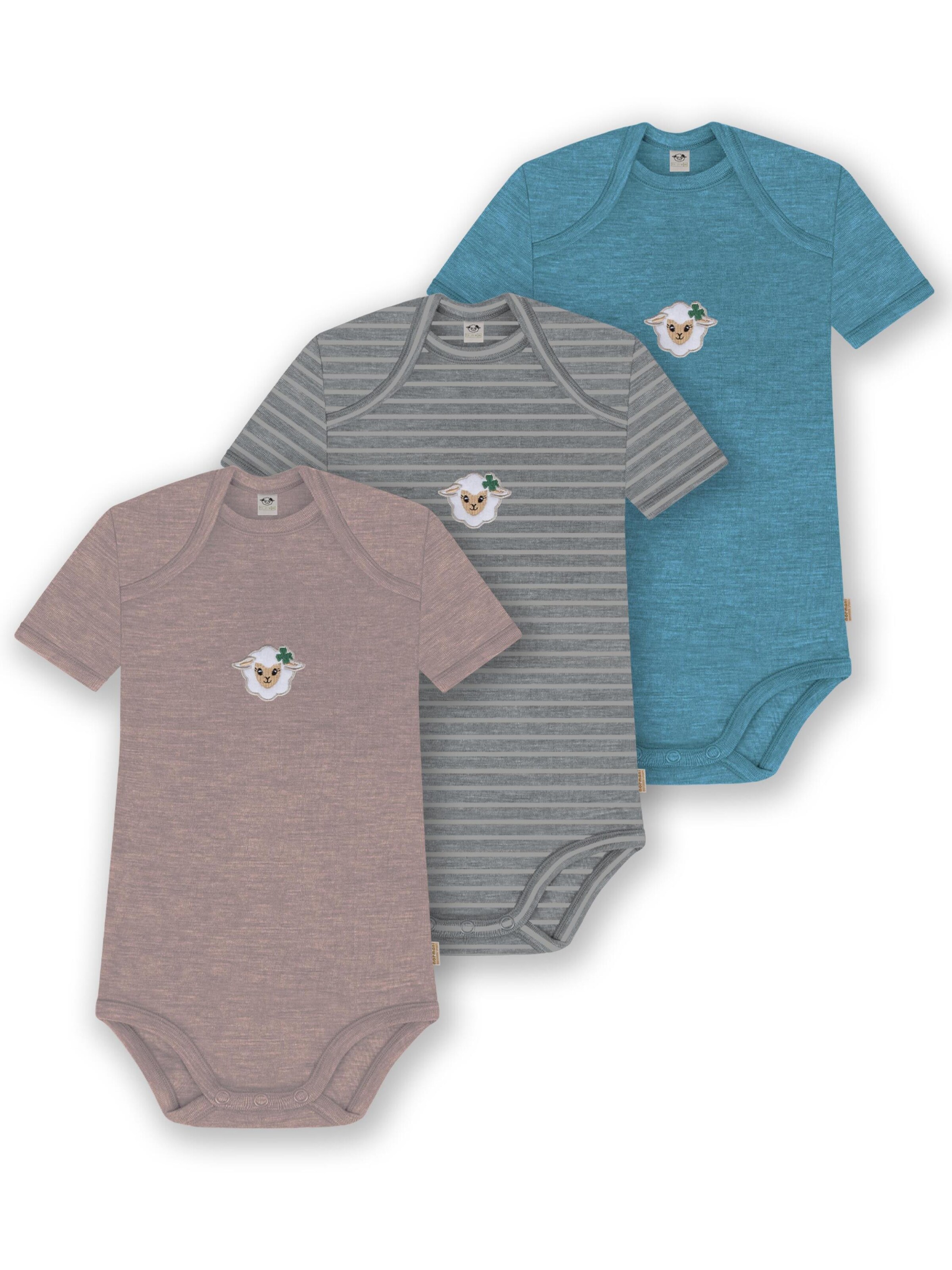 Barboteuse / body 'Tauranga' normani en bleu : devant