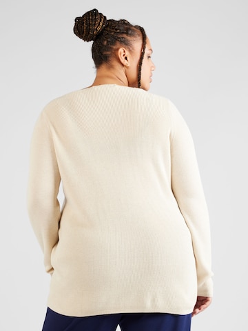 Vero Moda Curve Sweater 'New Lexsun' in Beige