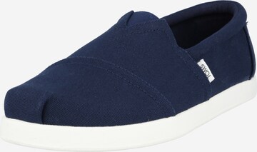 Espadrilles TOMS en bleu : devant