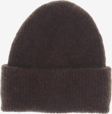 Arket Hat & Cap in One size in Brown: front