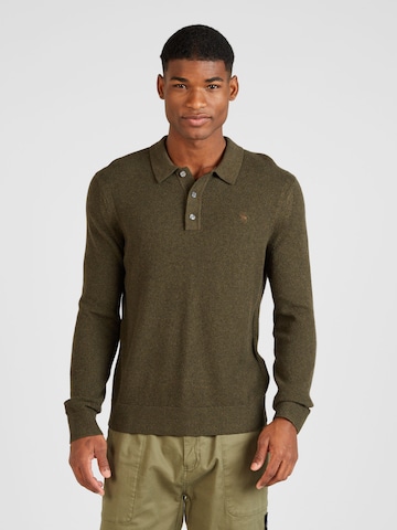 Abercrombie & Fitch Trui in Groen: voorkant