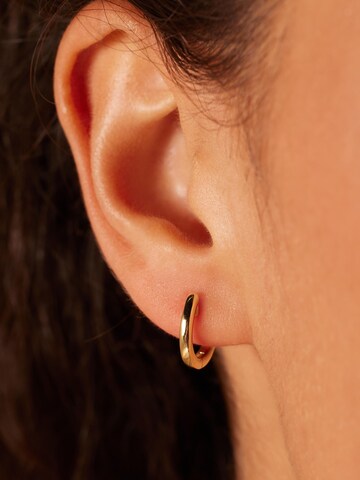 Boucles d'oreilles 'Klassisch' Lucardi en or : devant