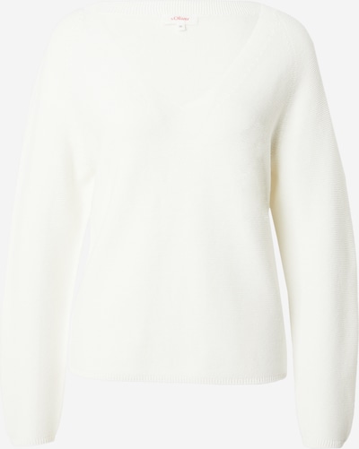 s.Oliver Pull-over en blanc, Vue avec produit