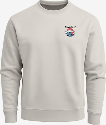 Neverless Sweatshirt 'Japan Wave' in Beige: Vorderseite