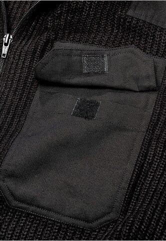 Brandit Strickjacke in Schwarz