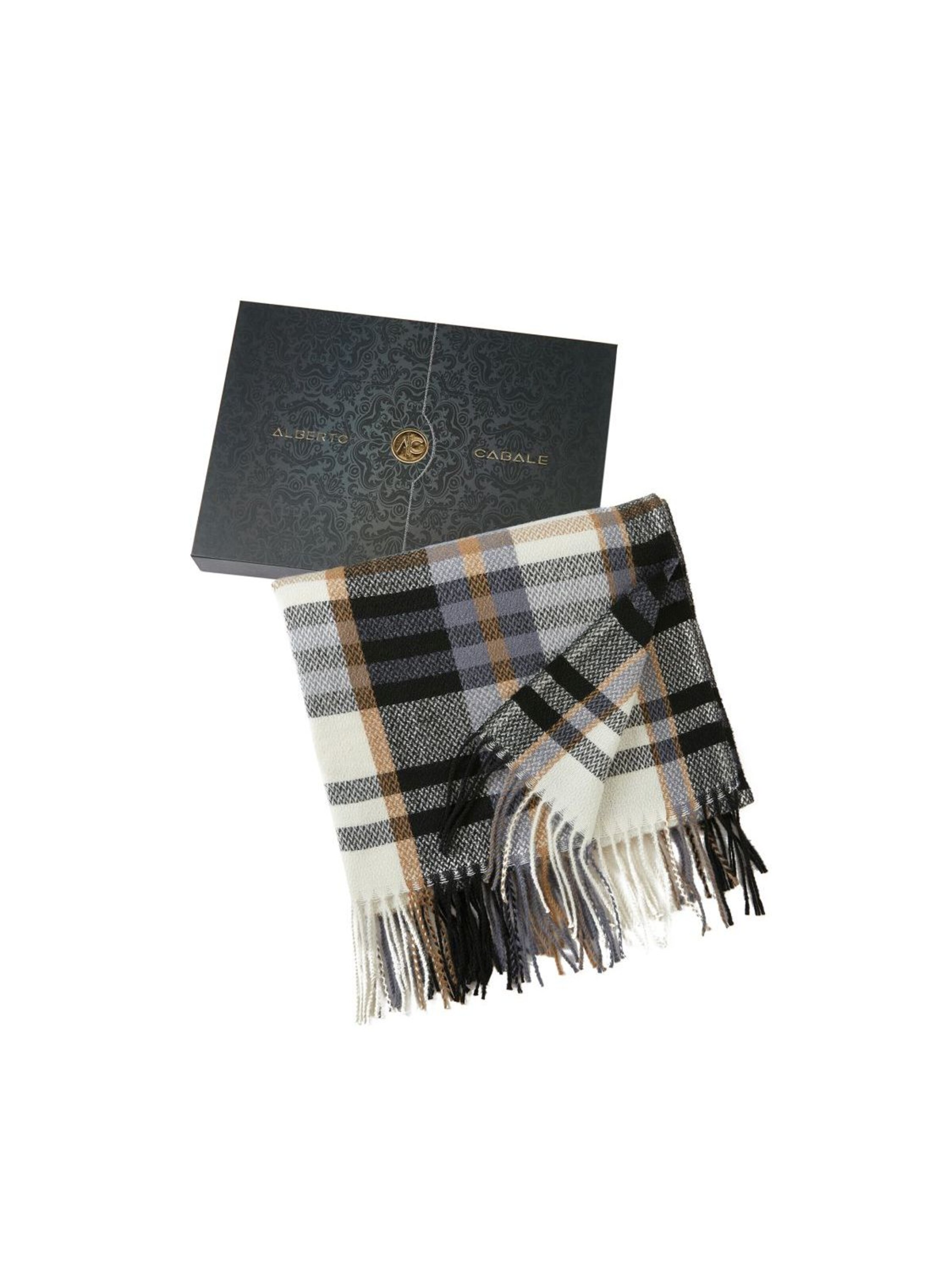 alberto cabale Scarf 'VALENTINA' in Black