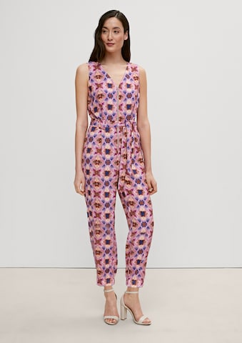 COMMA Jumpsuit in Lila: voorkant