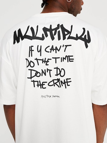 Multiply Apparel - Camiseta 'Tag' en blanco