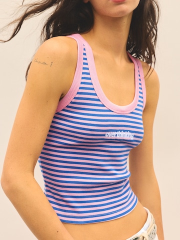 Pull&Bear Top 'PACIFIC' in Blau