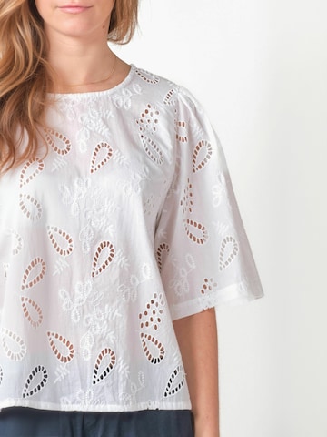 Top ' Jenna ' di Klitmøller Collective in bianco
