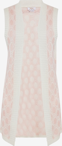 Vestă tricotată de la usha FESTIVAL pe roz: față