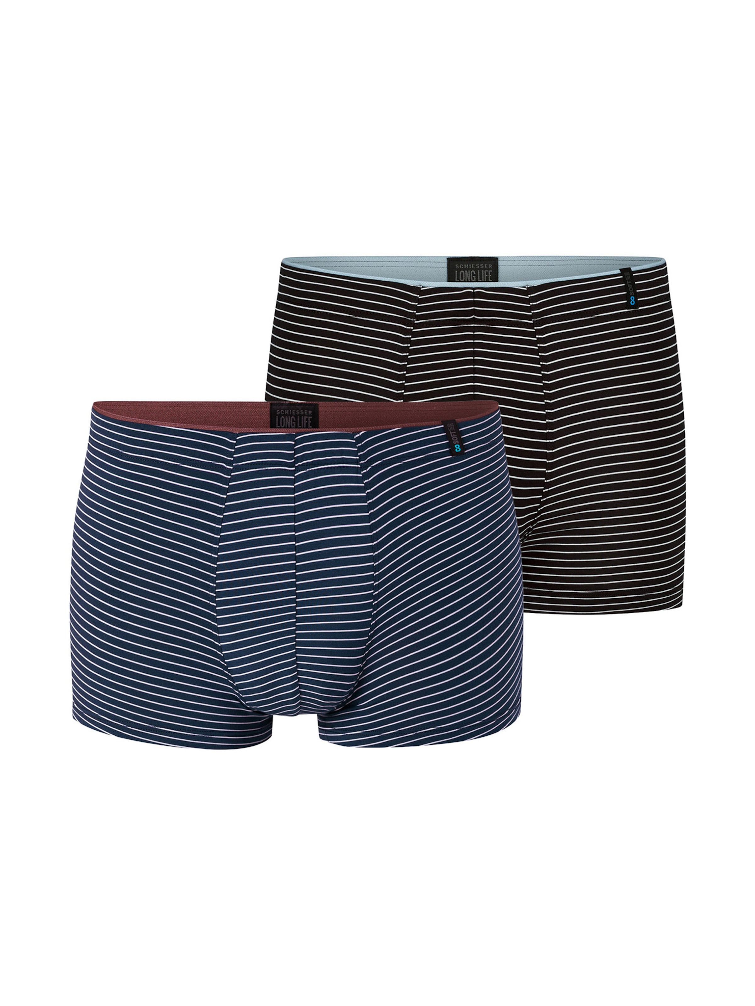 SCHIESSER Trunk ' Long Life Soft ' in Blau: Vorderseite