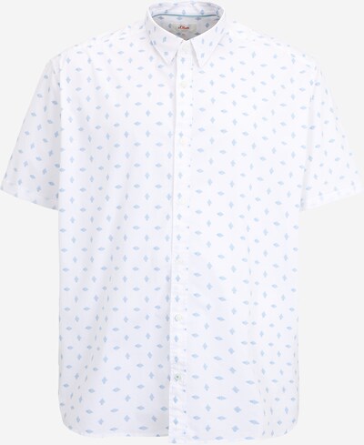 s.Oliver Men Big Sizes Button Up Shirt in Light blue / White, Item view
