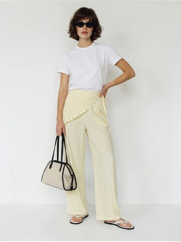 Wide Leg Pantalon 'Hose' Bianco Lucci en beige
