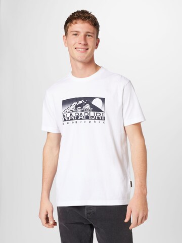 T-Shirt 'QUITO' NAPAPIJRI en blanc : devant