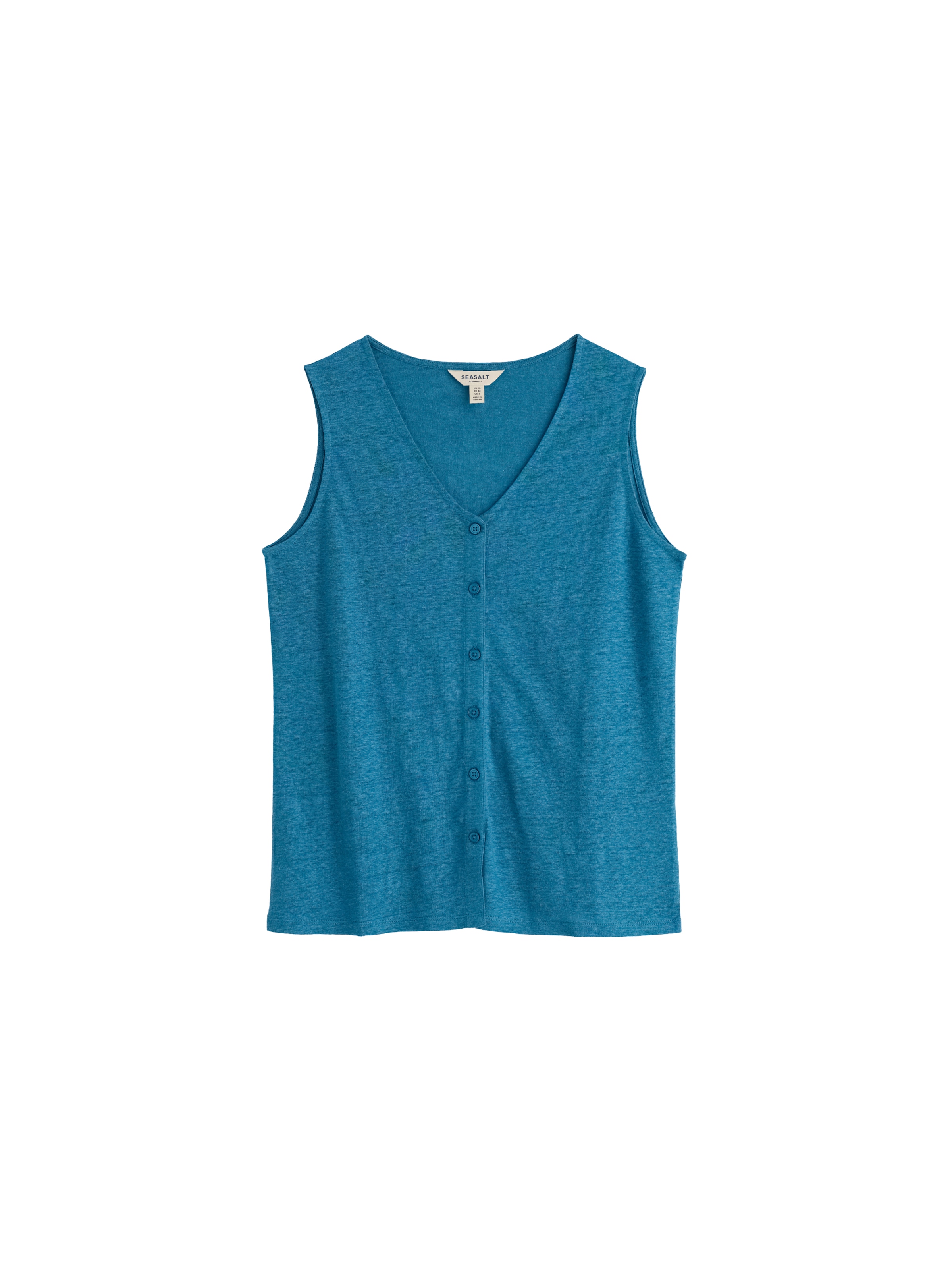 Seasalt Cornwall Top 'Carn Glaze' in Blau: Vorderseite