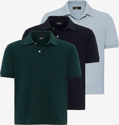 Marškinėliai iš Antioch, spalva – šviesiai mėlyna / tamsiai žalia / juoda, Prekių apžvalga