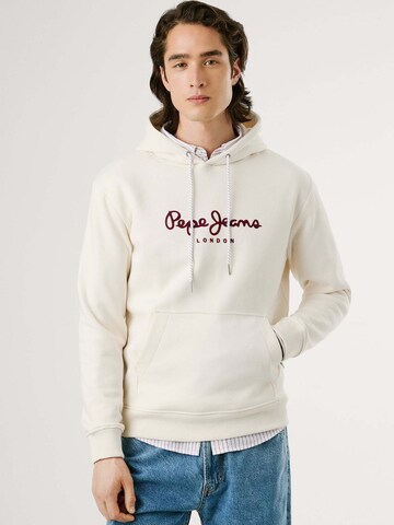 Sweat-shirt 'Macbeth Plain' Pepe Jeans en blanc : devant