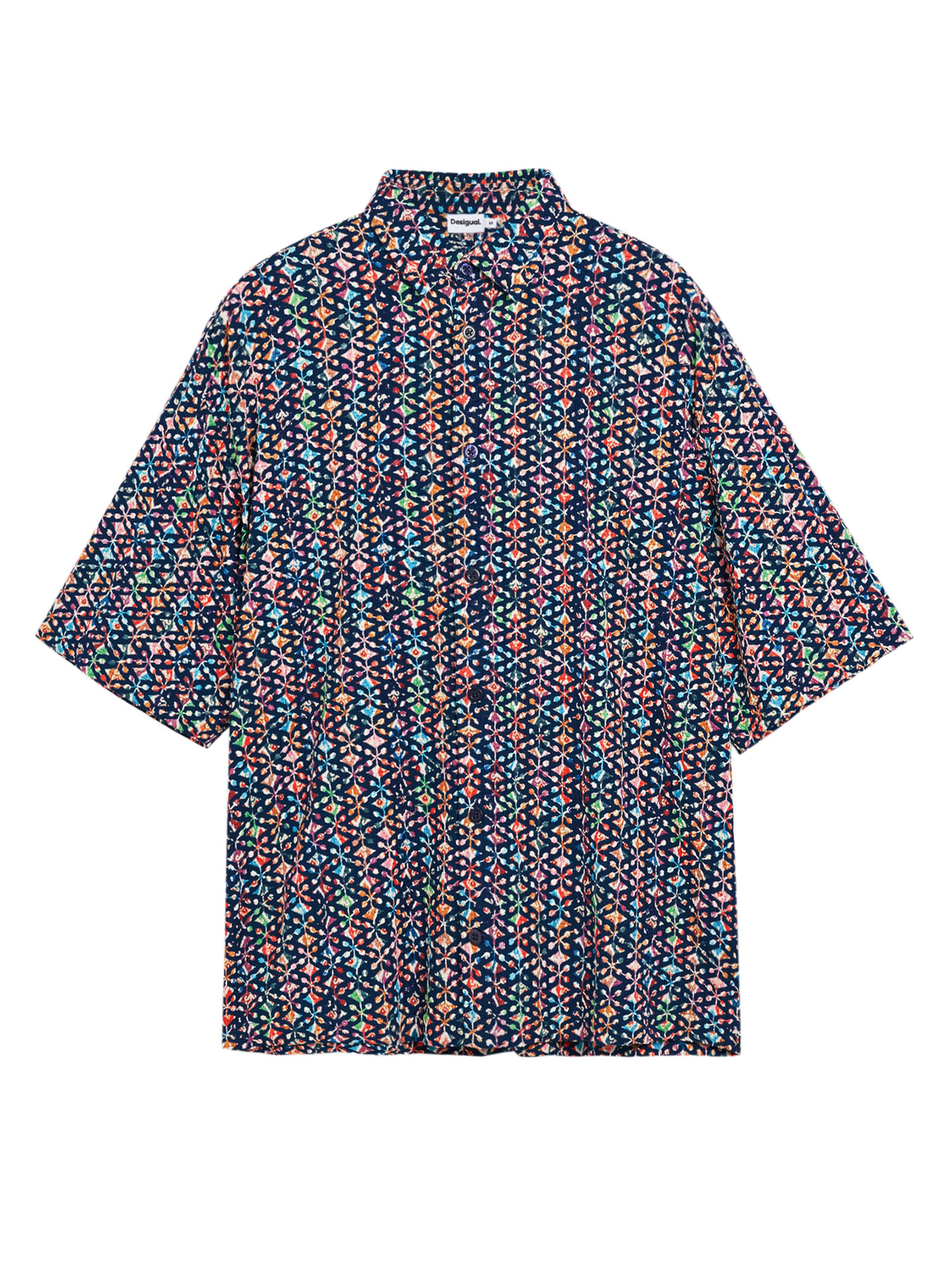 DesigualComfort Fit Košulja - plava boja: prednji dio