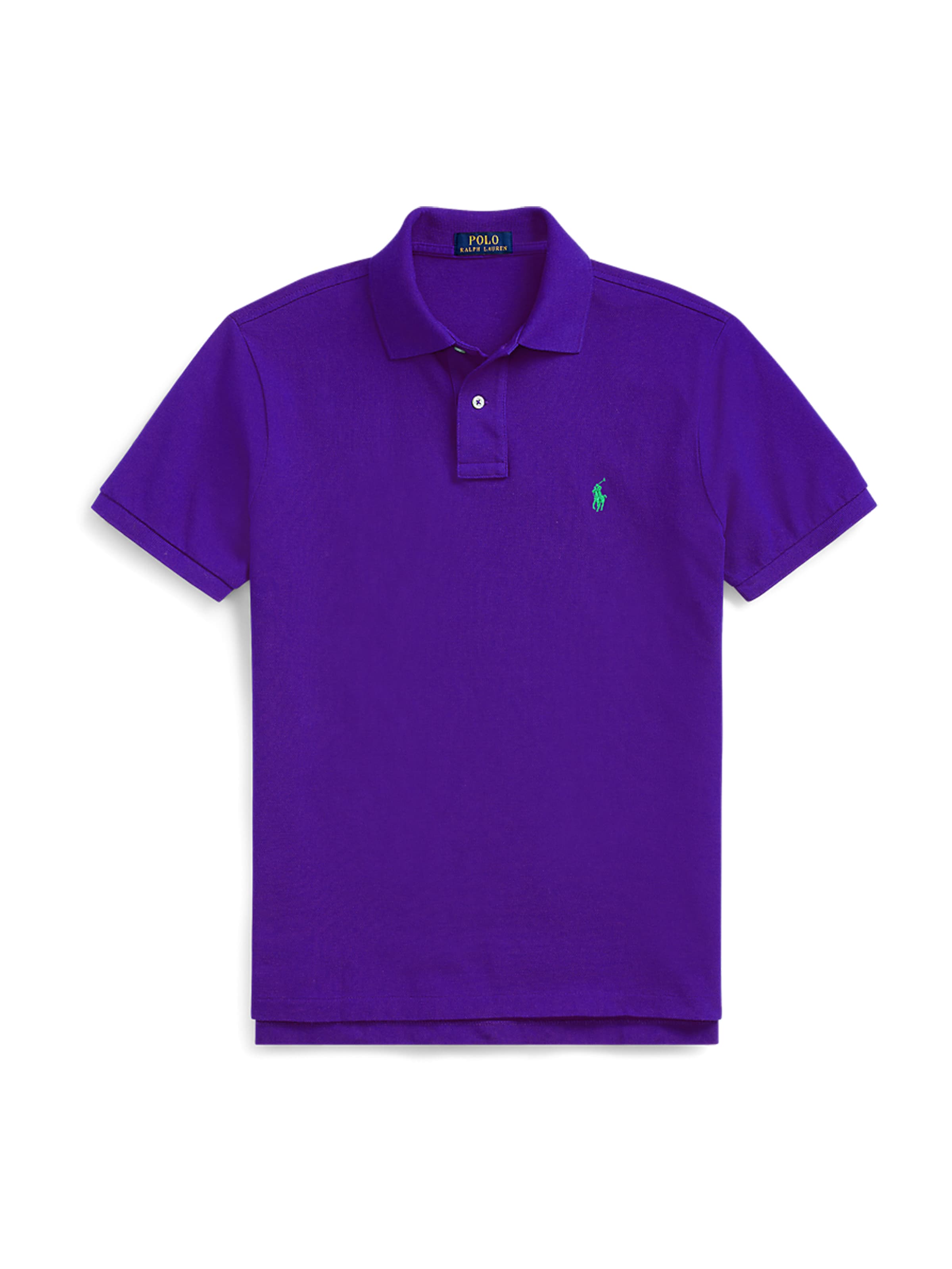 Polo Ralph Lauren Majica 'SSKCSLIM1-SHORT SLEEVE-KNIT' | vijolična barva: sprednja stran