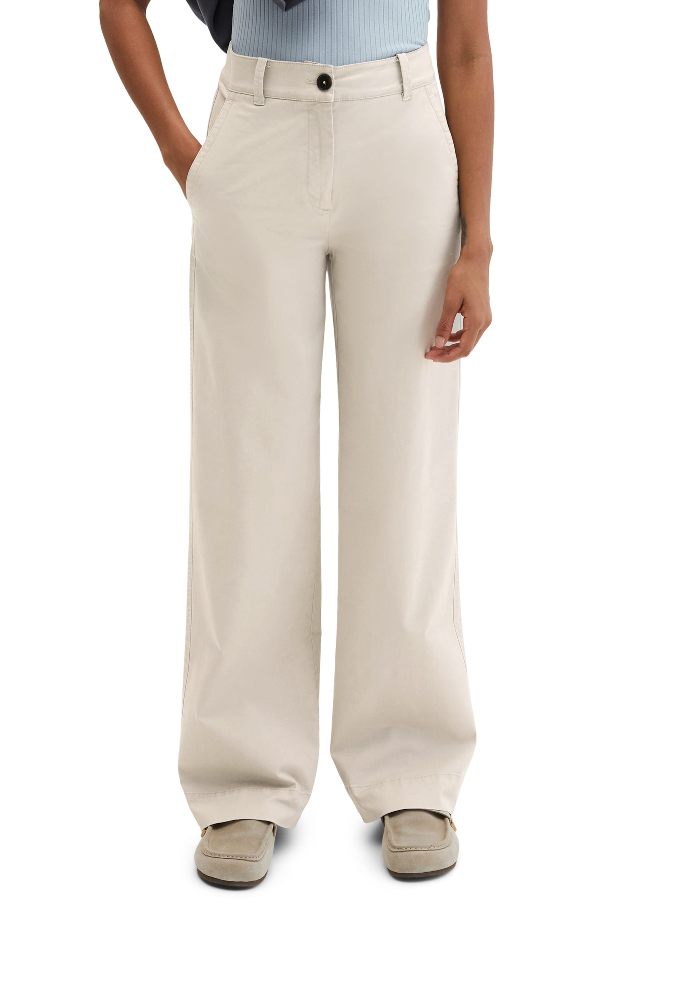 Marc O'Polo Regular Trousers in Grey: front