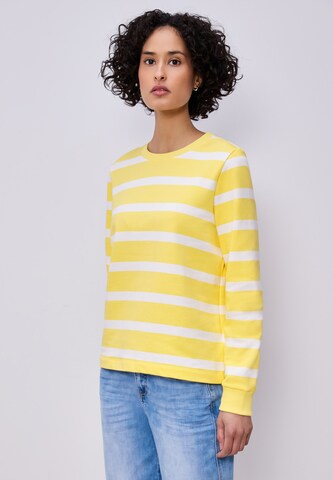 STREET ONE Sweatshirt in Yellow: front