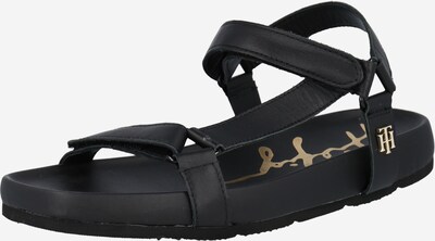 TOMMY HILFIGER Trekinga sandales melns, Preces skats