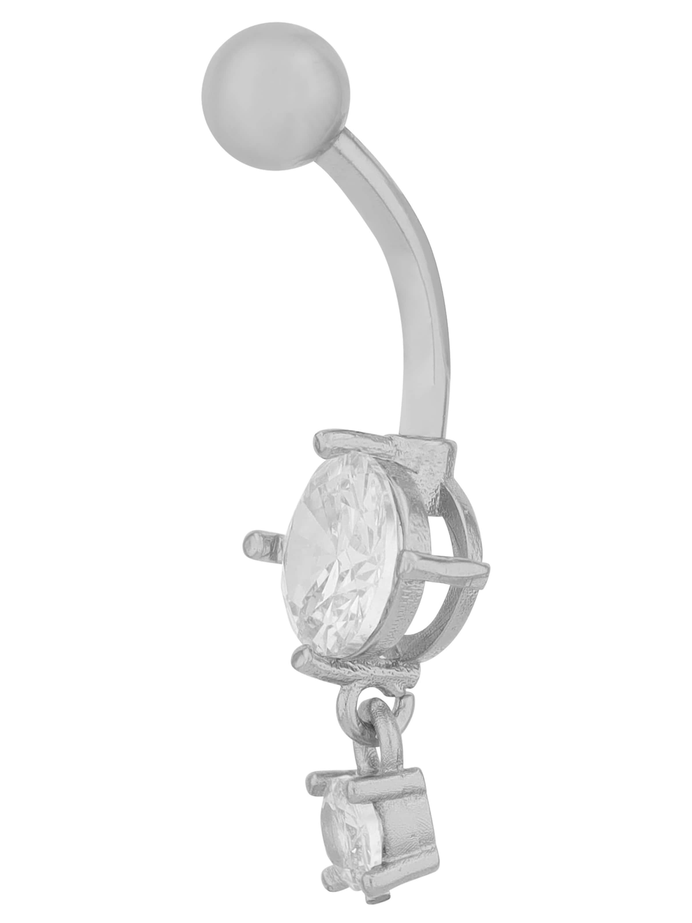 Akzent Piercings 'Zirkonia' in Silver