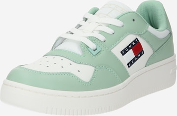 Tommy Jeans Sneakers ''Retro Basket Ess Meg 3A3' in Green: front