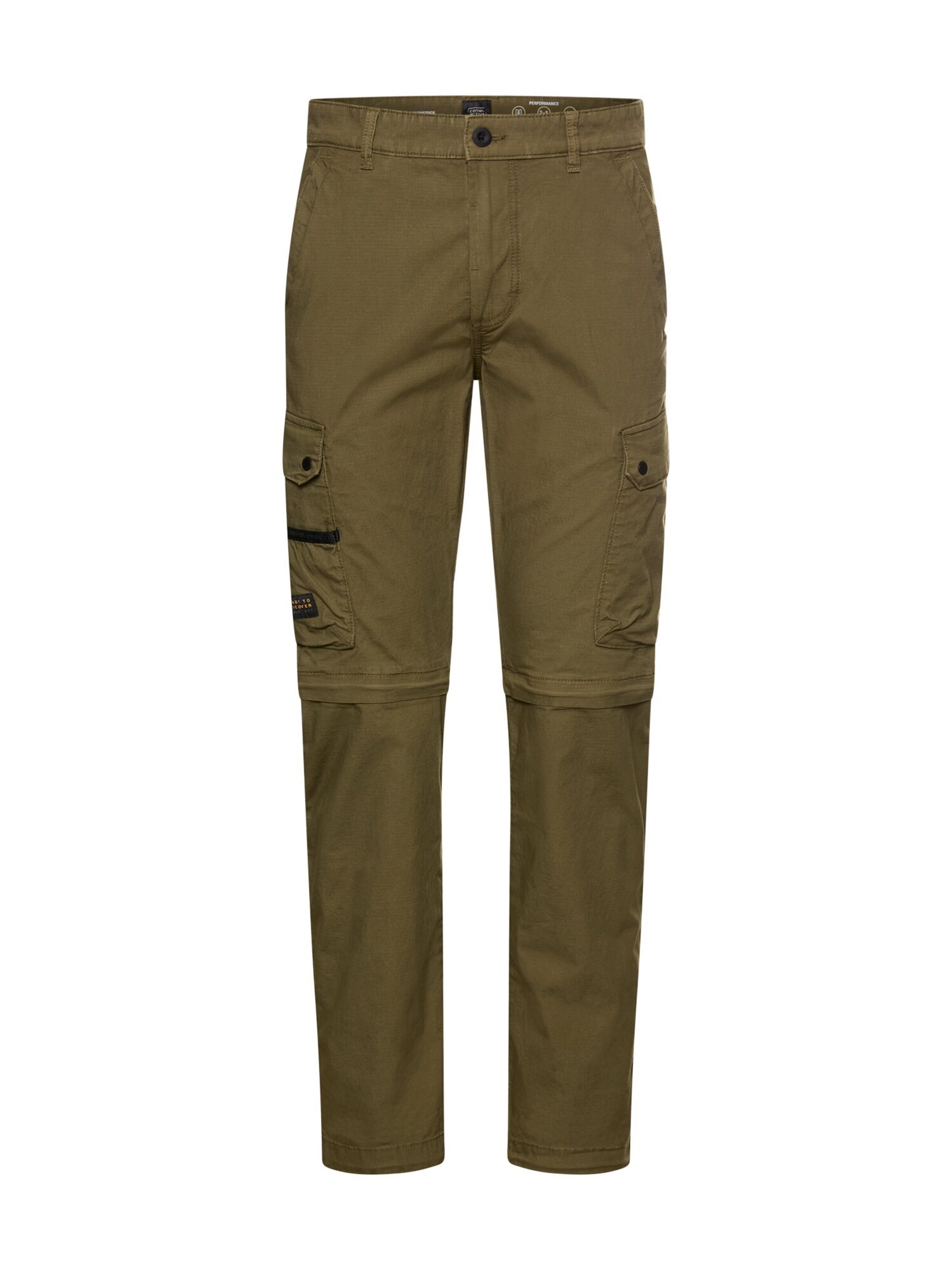 CAMEL ACTIVE Tapered Cargo Pants in Green: front