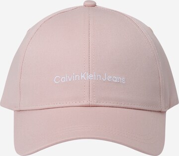 rožinė Calvin Klein Jeans Kepurė 'Institutional'