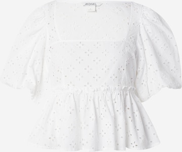 Camicia da donna di Monki in bianco: frontale