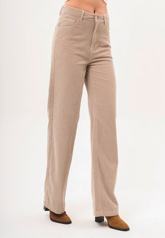 FRESHLIONS Regular Cordhose in Beige