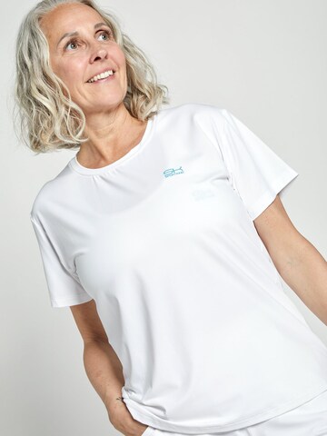 SPORTKIND Funktionsshirt 'Loose Fit Kurzarm'‌‌‌‌‌‌‌ in Weiß