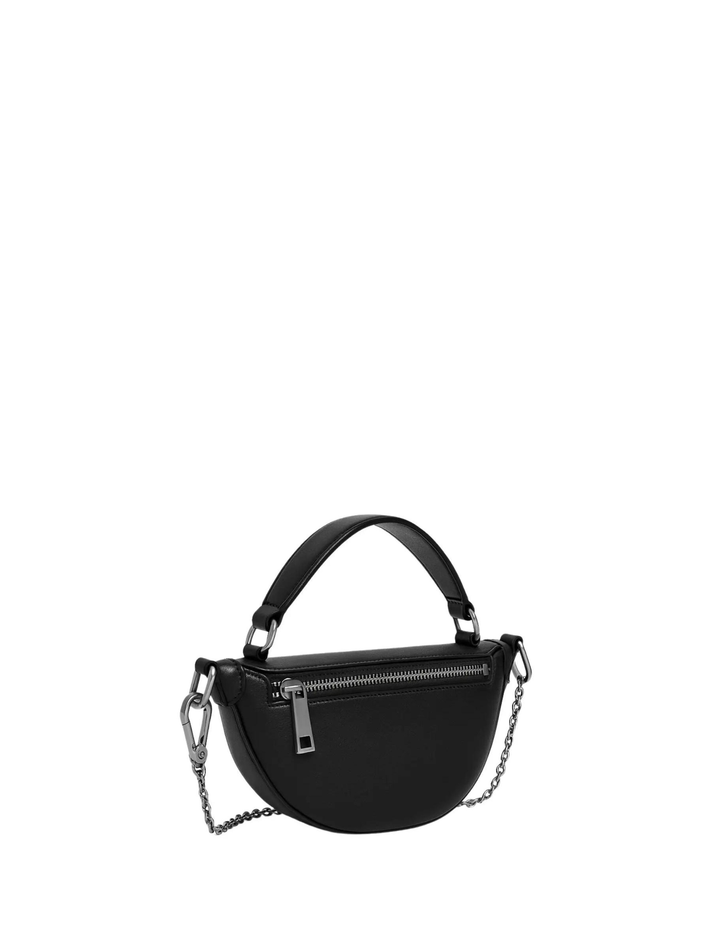 Lancel Crossbody bag 'Sac Bandoulière Mini Lancel Origami A12526UXTU Noir/Argent' in Black