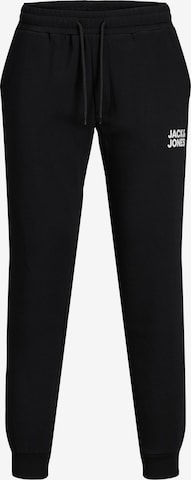 JACK & JONES - Tapered Pantalón 'Gordon' en negro: frente