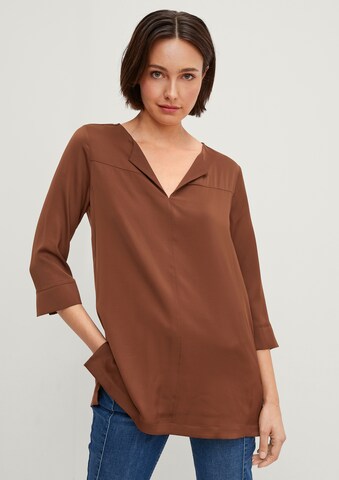 COMMA Blouse in Bruin: voorkant