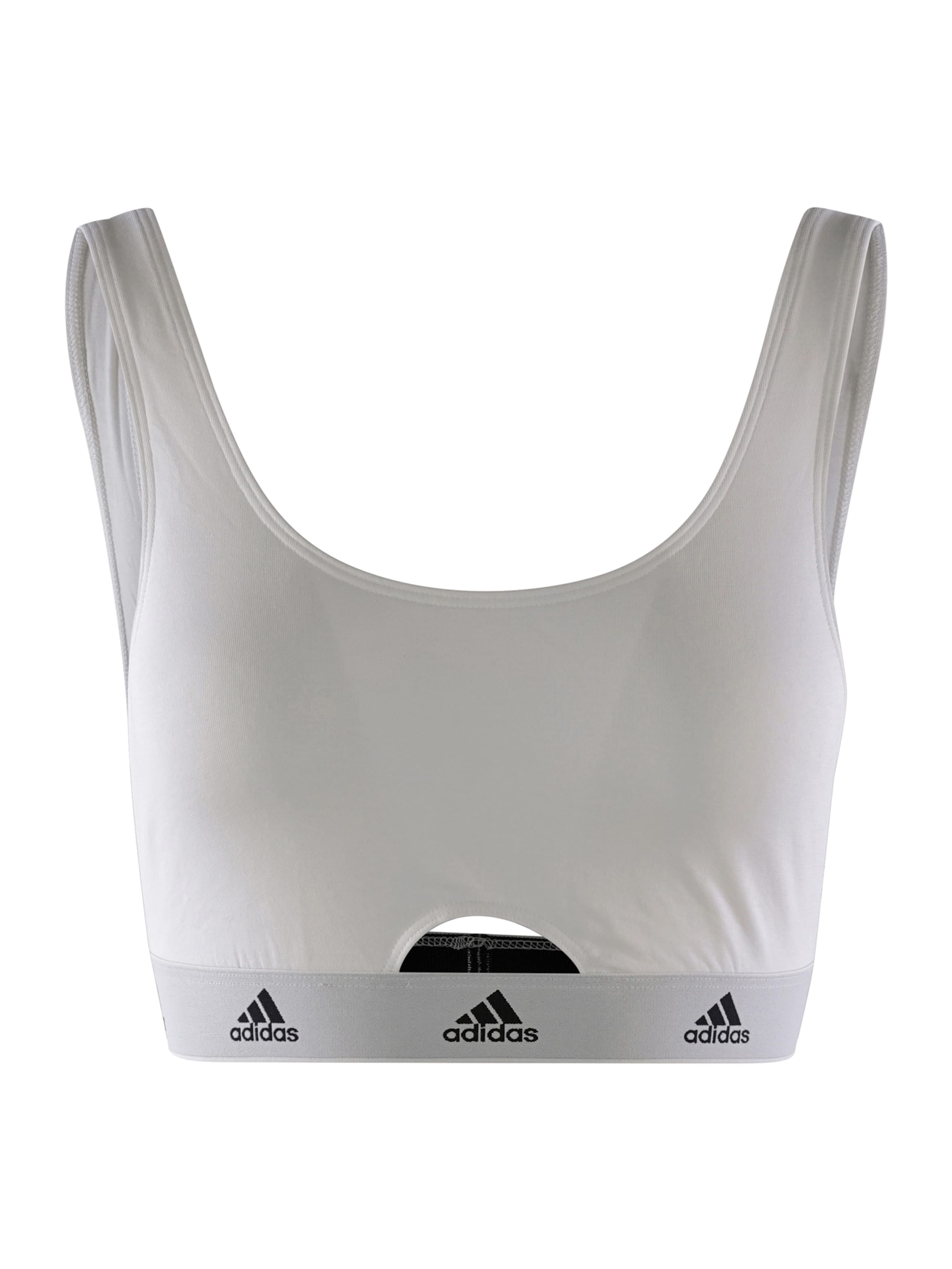 Bustier Soutien-gorge de sport ADIDAS SPORTSWEAR en blanc : devant
