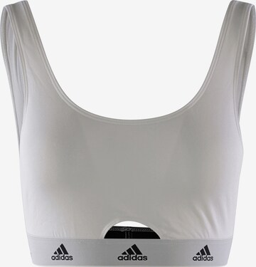 ADIDAS SPORTSWEAR Bralette Bra ' SCOOP BRALETTE ' in White: front