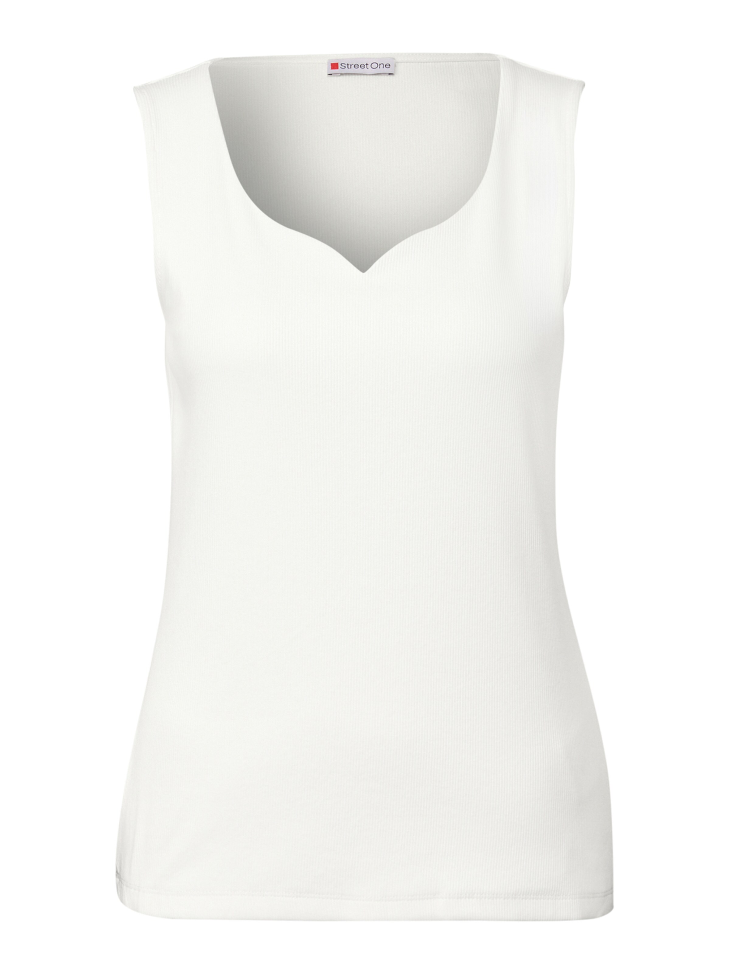 STREET ONE Topp 'Gania' i vit: framsida