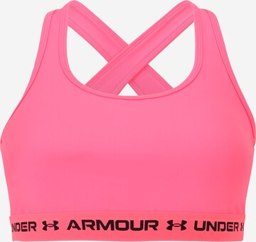 Bustier Soutien-gorge de sport UNDER ARMOUR en rose : devant