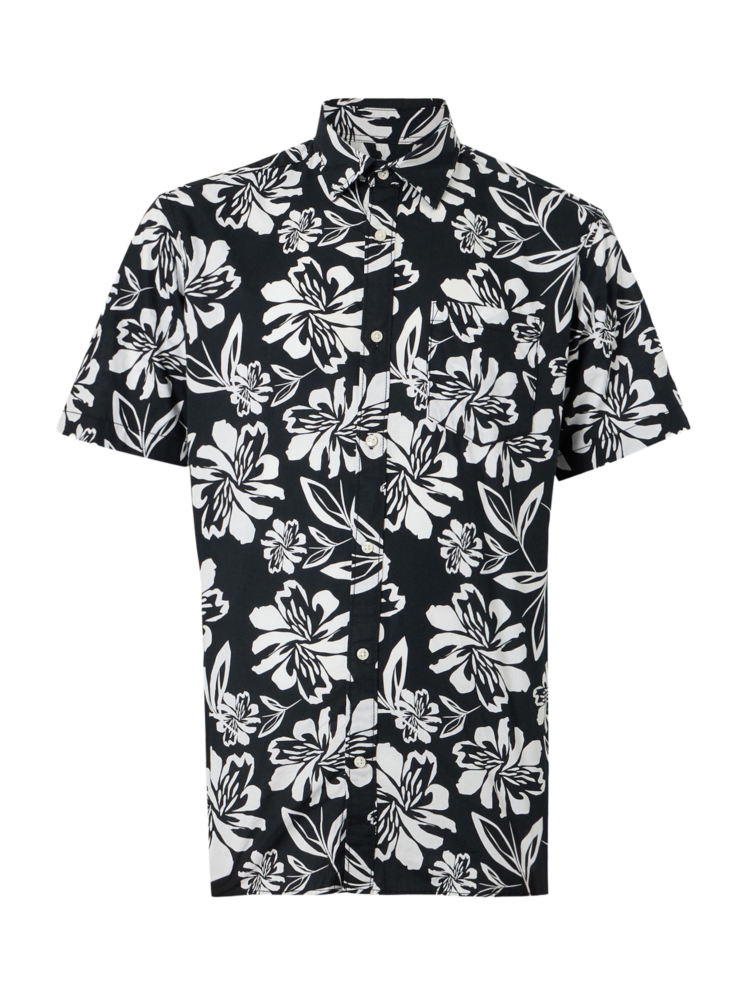 Regular fit Camicia 'JJETHAN' di JACK & JONES in nero: frontale