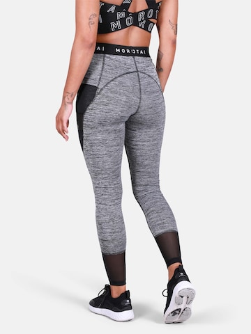 MOROTAI Skinny Sporthose 'PERFORMANCE' in Grau
