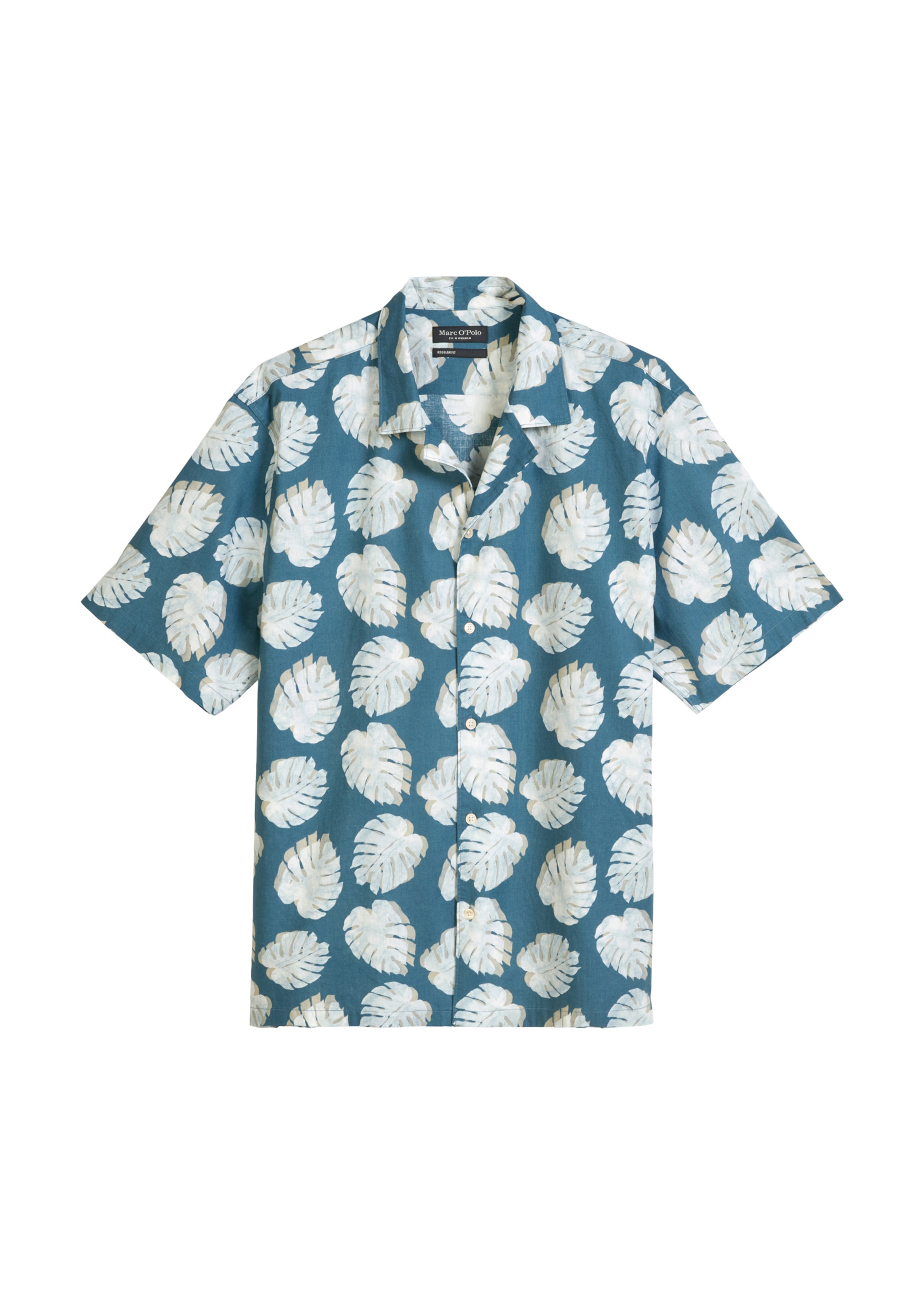Marc O'Polo Button Up Shirt in Blue / Khaki / White, Item view