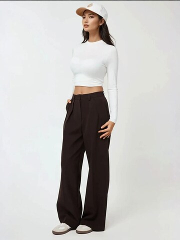 Hiccup Wide Leg Hose in Braun